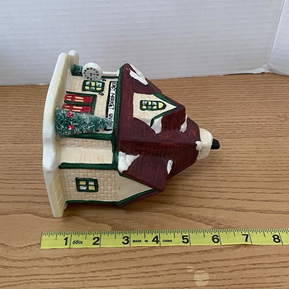 Christmas Valley Village Orig Collectors Series East Market Union Building 1991 - Picture 14 of 14